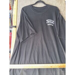 Hursey's Bar-B-Q Black Men's Size 2XL Double Sided Tee
